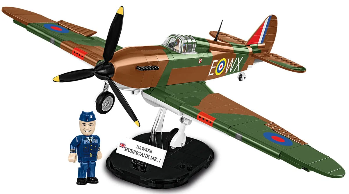 Hawker Hurricane No.302 Sgn. RAF plane brick model - COBI 5762 - 375 bricks