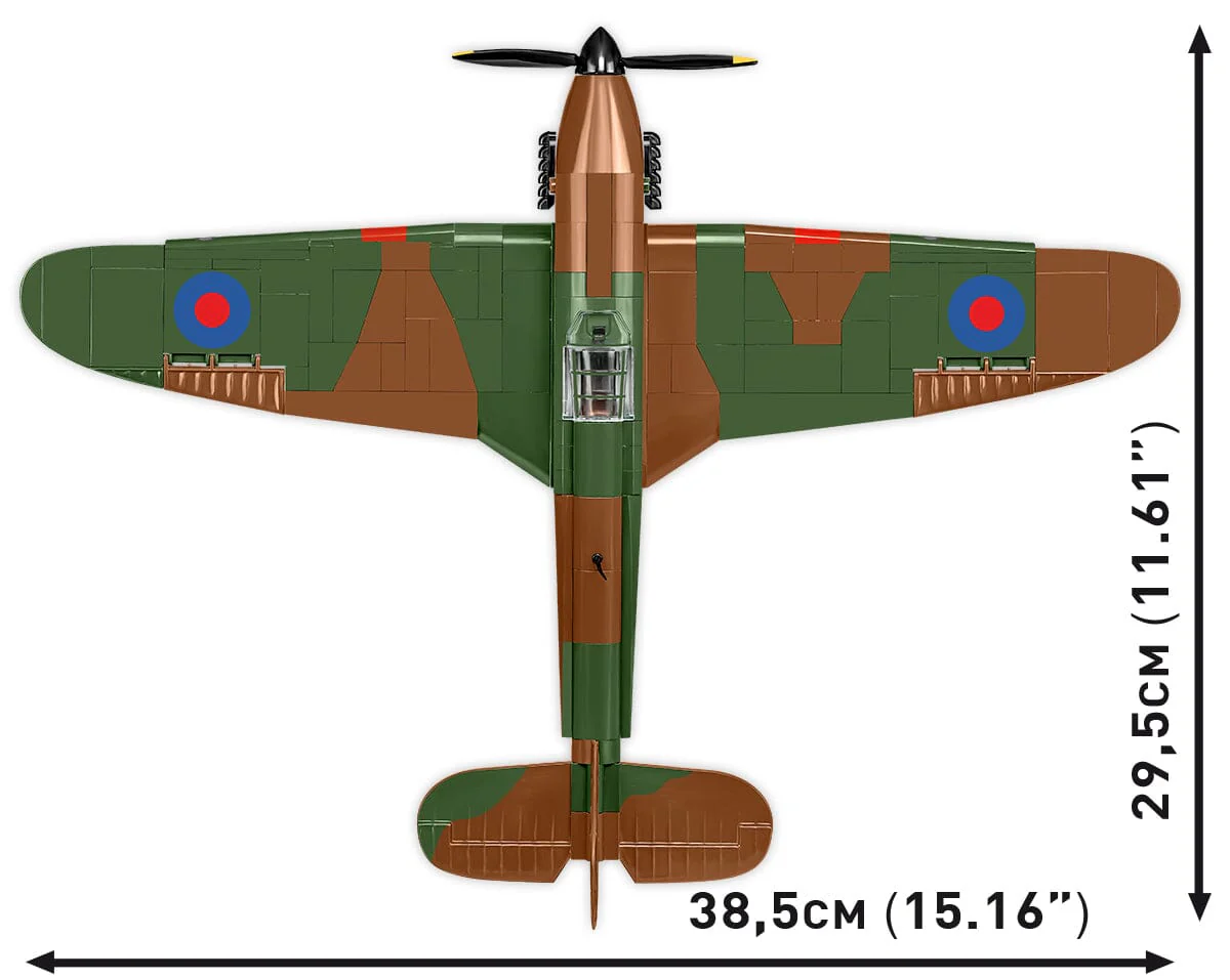 Hawker Hurricane No.302 Sgn. RAF plane brick model - COBI 5762 - 375 bricks - Image 3