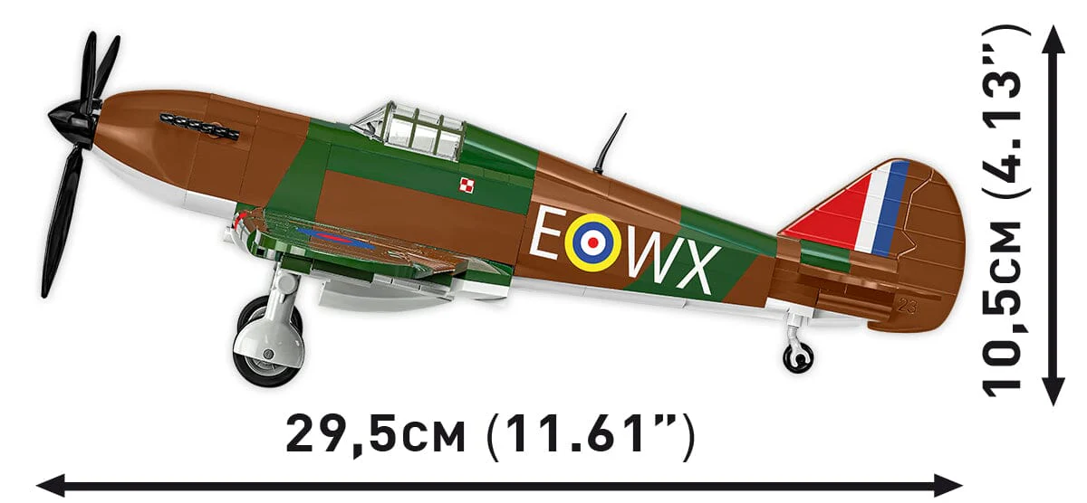 Hawker Hurricane No.302 Sgn. RAF plane brick model - COBI 5762 - 375 bricks - Image 4