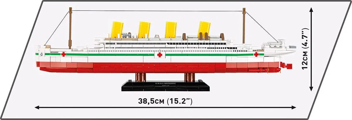 HMHS Britannic brick model ship - COBI 1681 - 636 bricks - Image 5