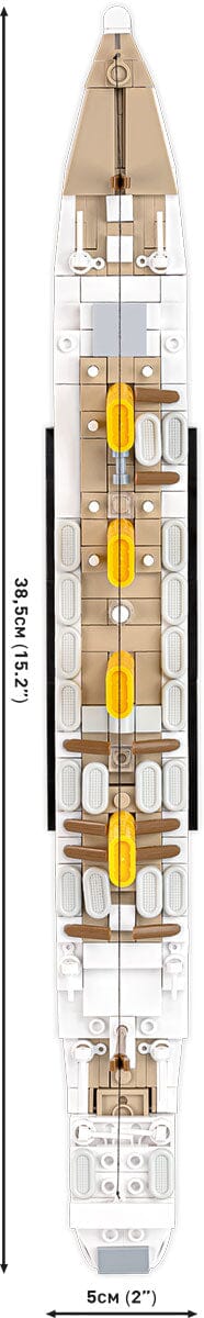 HMHS Britannic brick model ship - COBI 1681 - 636 bricks - Image 6