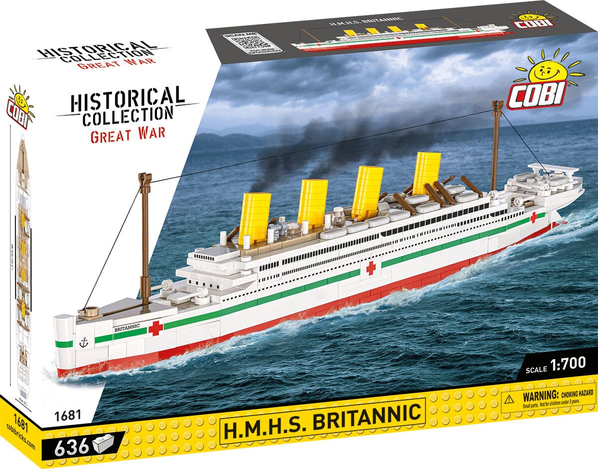 HMHS Britannic brick model ship - COBI 1681 - 636 bricks - Image 8