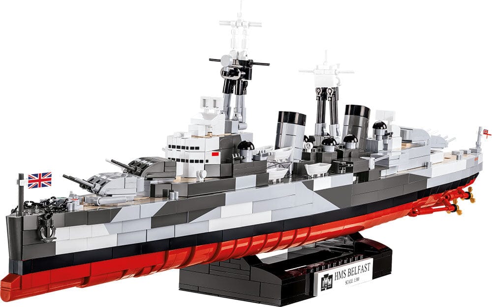 HMS Belfast ship brick model - COBI 4844 - 1517 bricks - Image 5