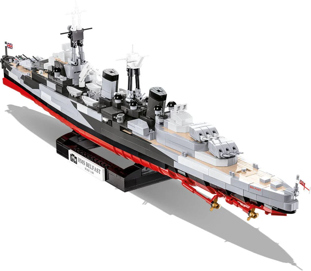 HMS Belfast ship brick model - COBI 4844 - 1517 bricks - Image 7