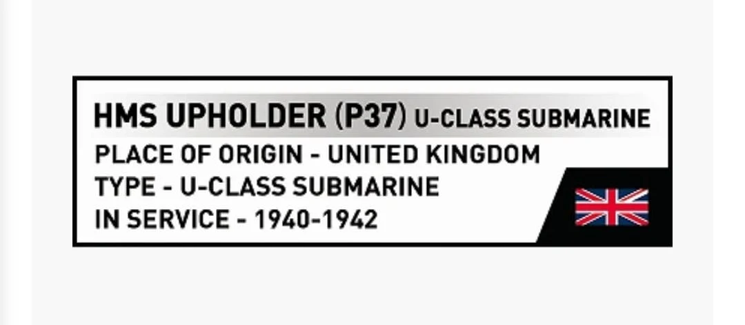 HMS Upholder submarine brick model - COBI 4862 - 138 bricks - Image 8