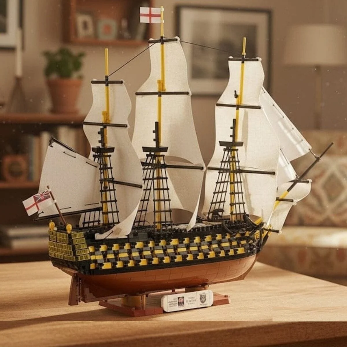 HMS Victory brick warship model - COBI 20096 - 2380 bricks - Image 6