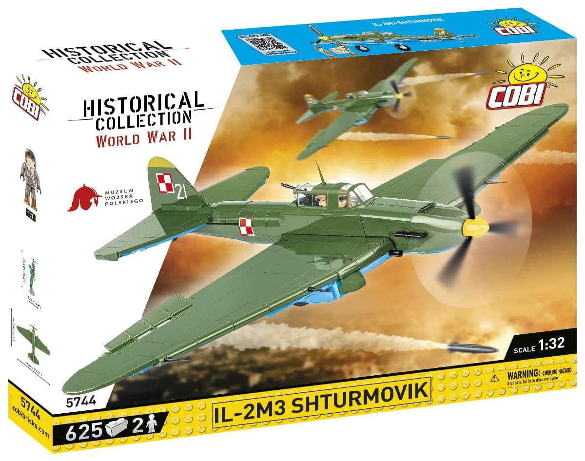 Ilyushin II 02 Sturmovik MWP 623 brick plane model - COBI 5744- 636 bricks - Image 2