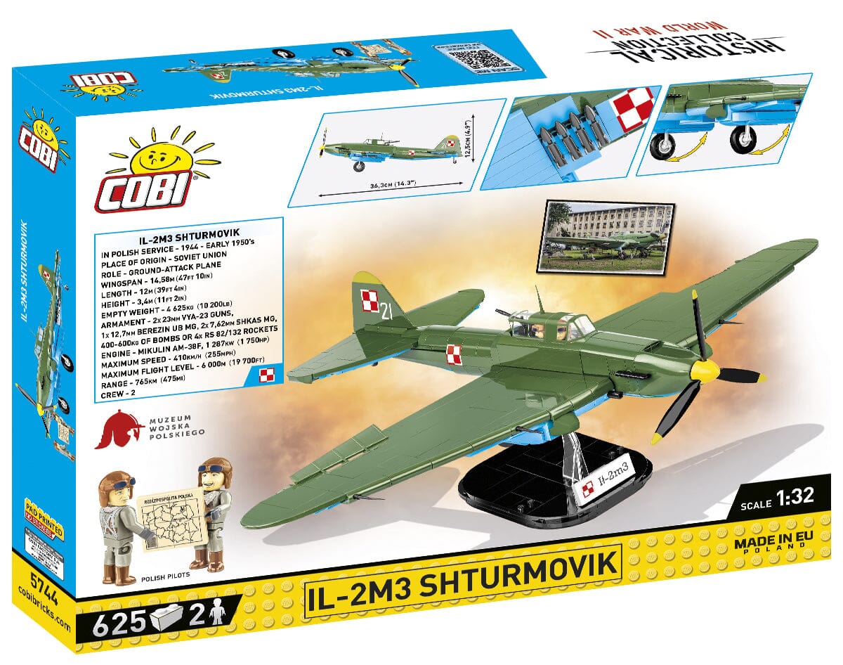Ilyushin II 02 Sturmovik MWP 623 brick plane model - COBI 5744- 636 bricks - Image 3