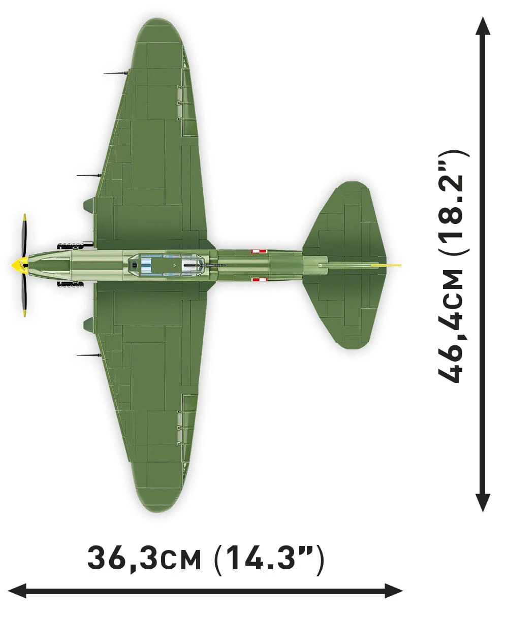 Ilyushin II 02 Sturmovik MWP 623 brick plane model - COBI 5744- 636 bricks - Image 5