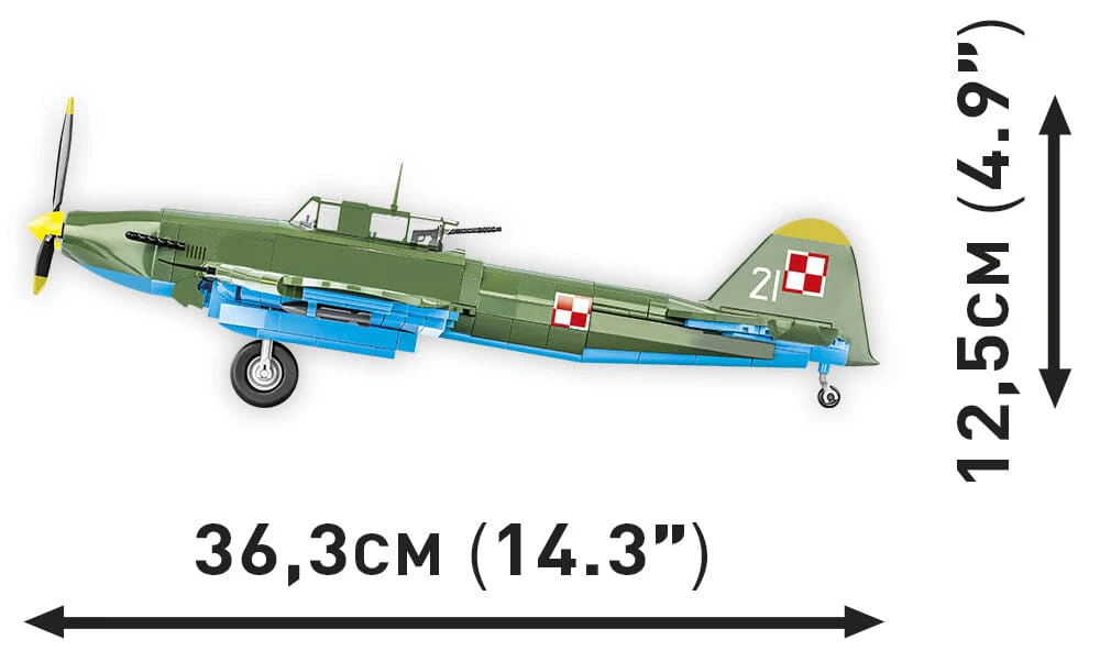 Ilyushin II 02 Sturmovik MWP 623 brick plane model - COBI 5744- 636 bricks - Image 6