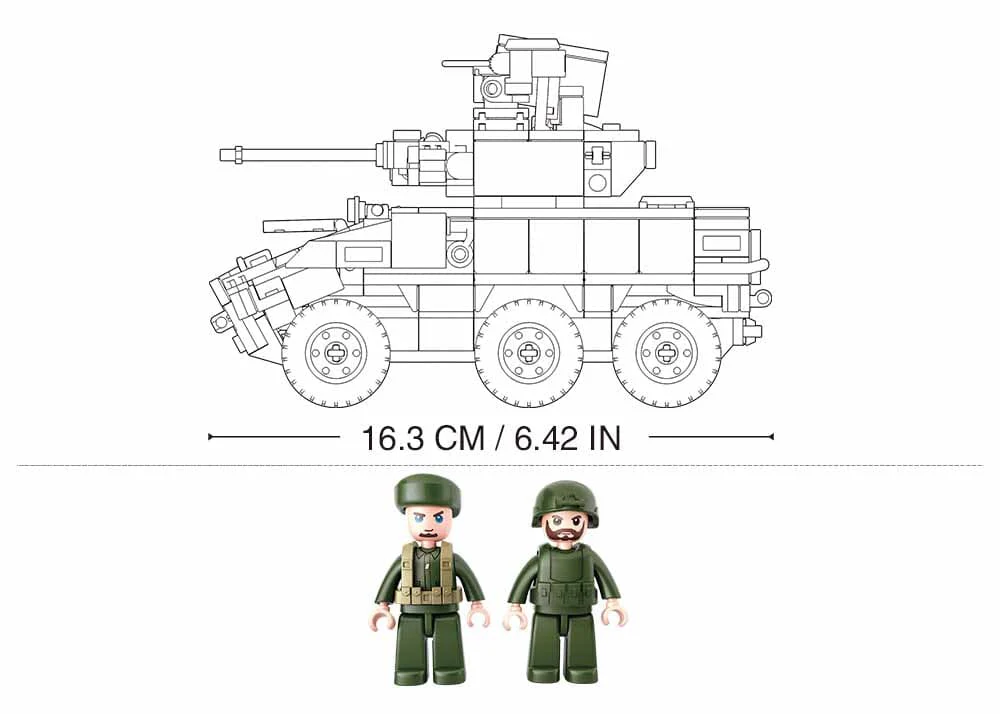 Infantry combat vehicle brick model - Sluban M38-B0753 - 382 bricks - Image 2