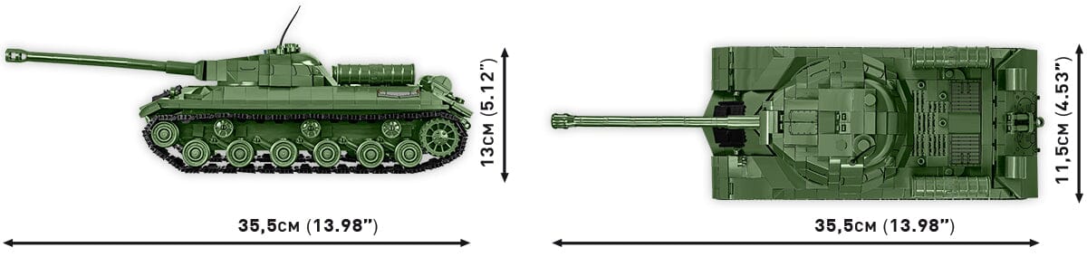 IS-3 Soviet brick tank model - COBI-2590 - 1170 bricks - 1:28 scale - Image 3