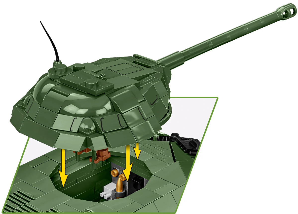 IS-3 Soviet brick tank model - COBI-2590 - 1170 bricks - 1:28 scale - Image 4