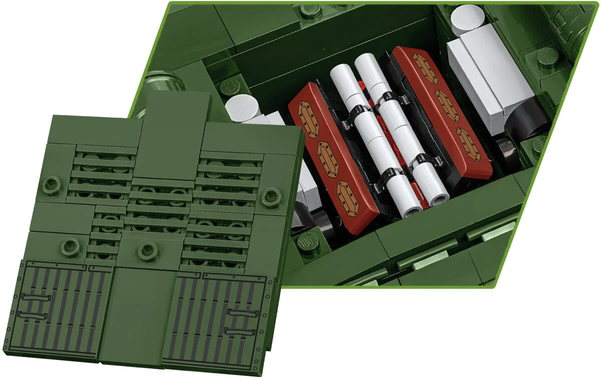 IS-3 Soviet brick tank model - COBI-2590 - 1170 bricks - 1:28 scale - Image 6