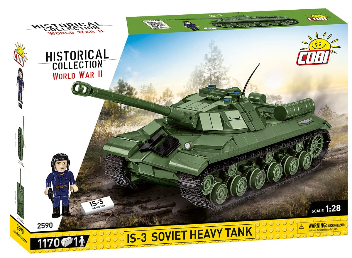 IS-3 Soviet brick tank model - COBI-2590 - 1170 bricks - 1:28 scale - Image 8