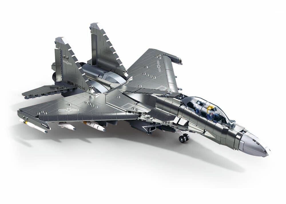 J-16S Fighter brick model plane - Sluban M38-B1273 - 1041 bricks - Image 2