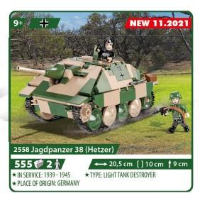 Jagdpanzer 38 (Hetzer) brick tank model - COBI 2558 - 555 bricks - Image 4