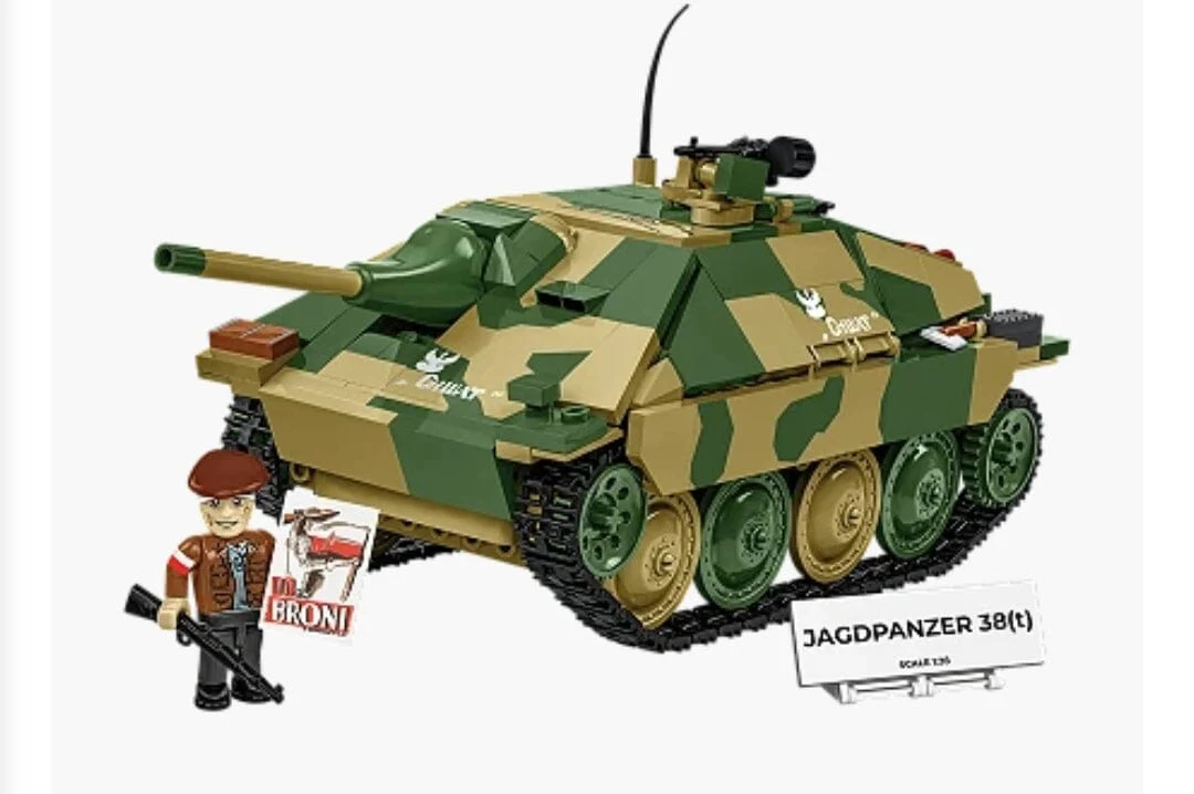 Jagdpanzer 38(t) "Brave" brick tank model - COBI 2670 - 731 bricks - Image 3