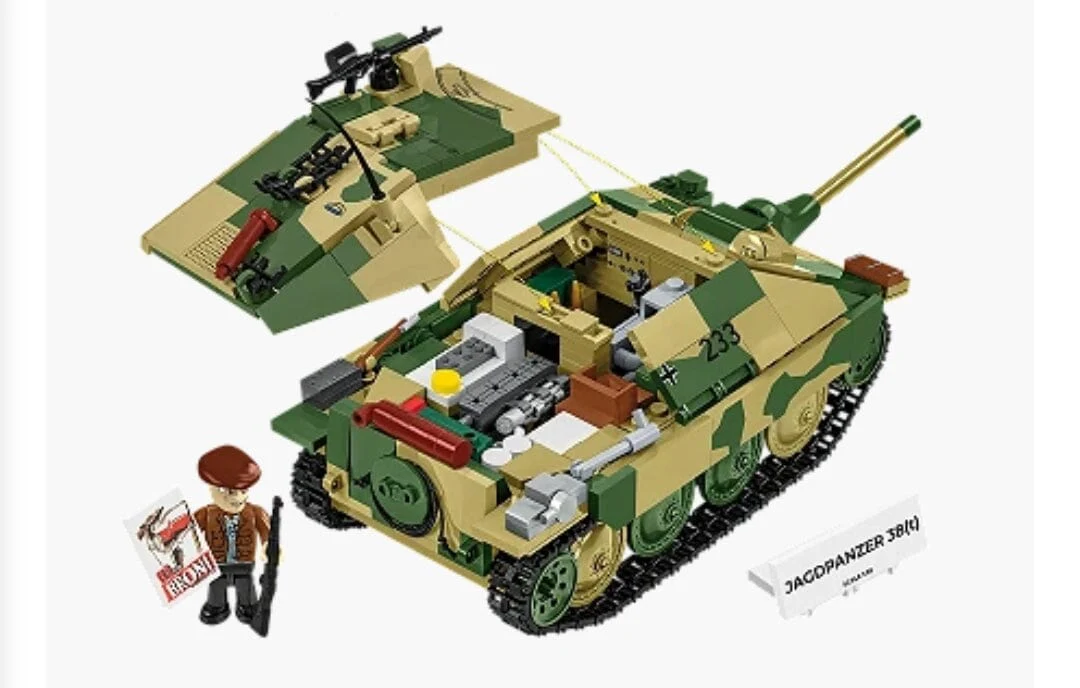 Jagdpanzer 38(t) "Brave" brick tank model - COBI 2670 - 731 bricks - Image 4