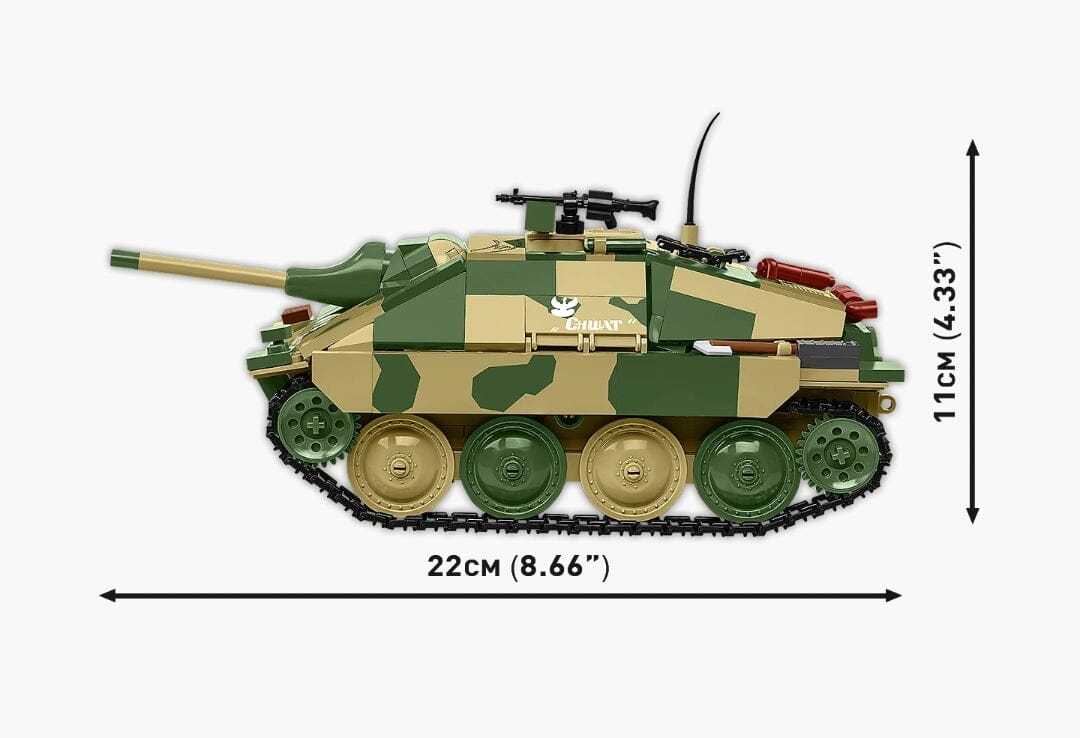 Jagdpanzer 38(t) "Brave" brick tank model - COBI 2670 - 731 bricks - Image 6