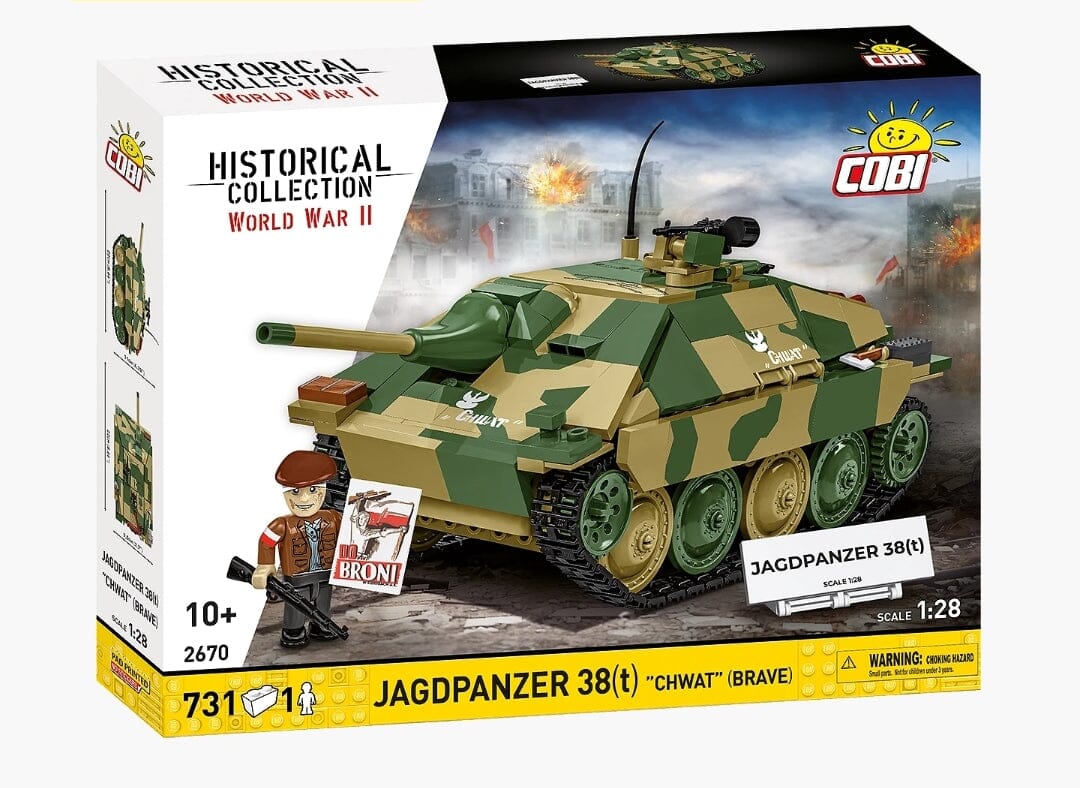 Jagdpanzer 38(t) "Brave" brick tank model - COBI 2670 - 731 bricks - Image 8