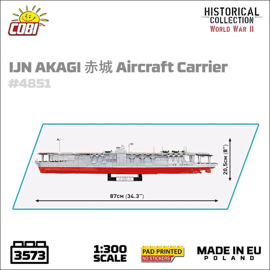 Japanese Akagi - COBI 4851 - 3573 brick aircraft carrier - Image 6