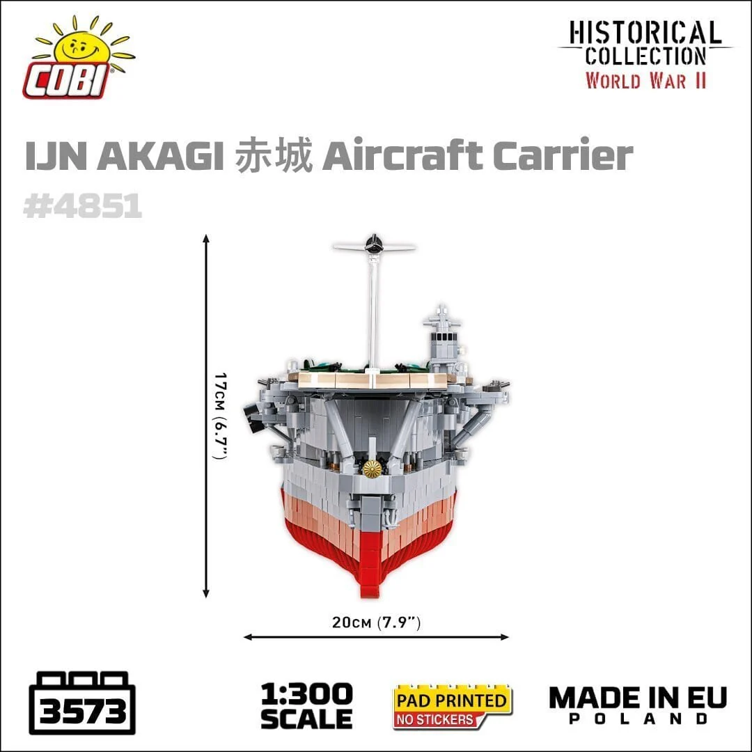 Japanese Akagi - COBI 4851 - 3573 brick aircraft carrier - Image 8