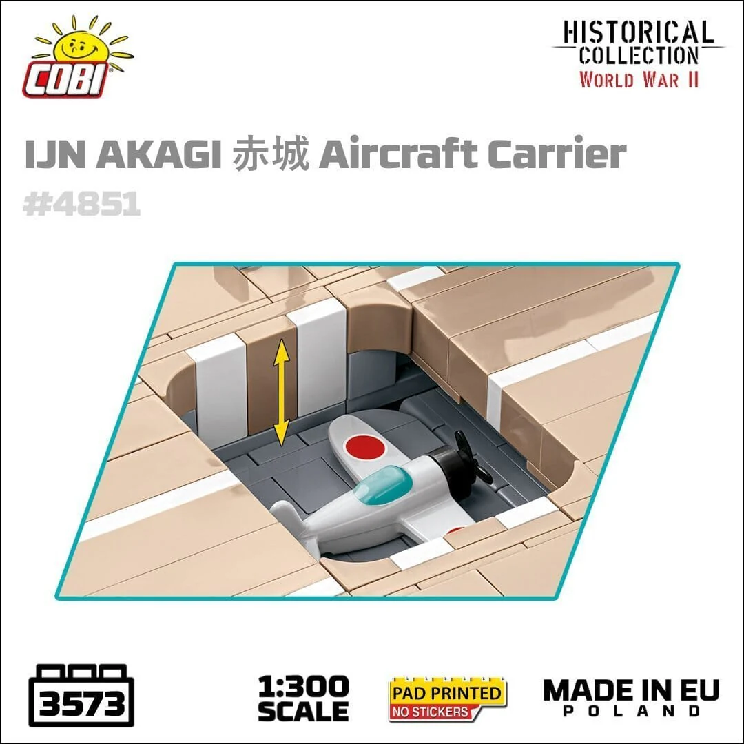 Japanese Akagi - COBI 4851 - 3573 brick aircraft carrier - Image 9