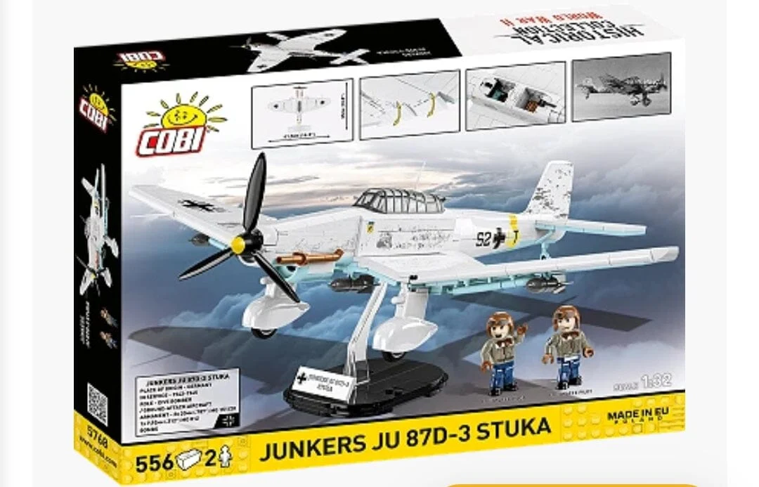 Junkers Ju 87D-3 Stuka brick plane model - COBI 5768 - 556 bricks - Image 3