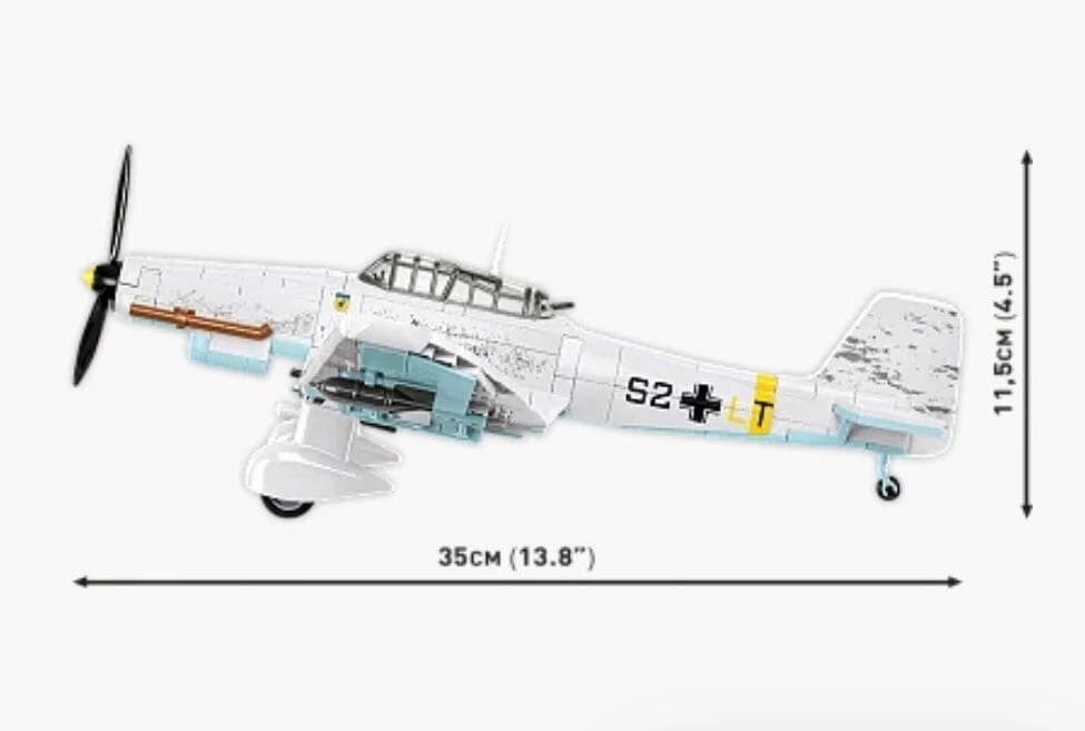 Junkers Ju 87D-3 Stuka brick plane model - COBI 5768 - 556 bricks - Image 6