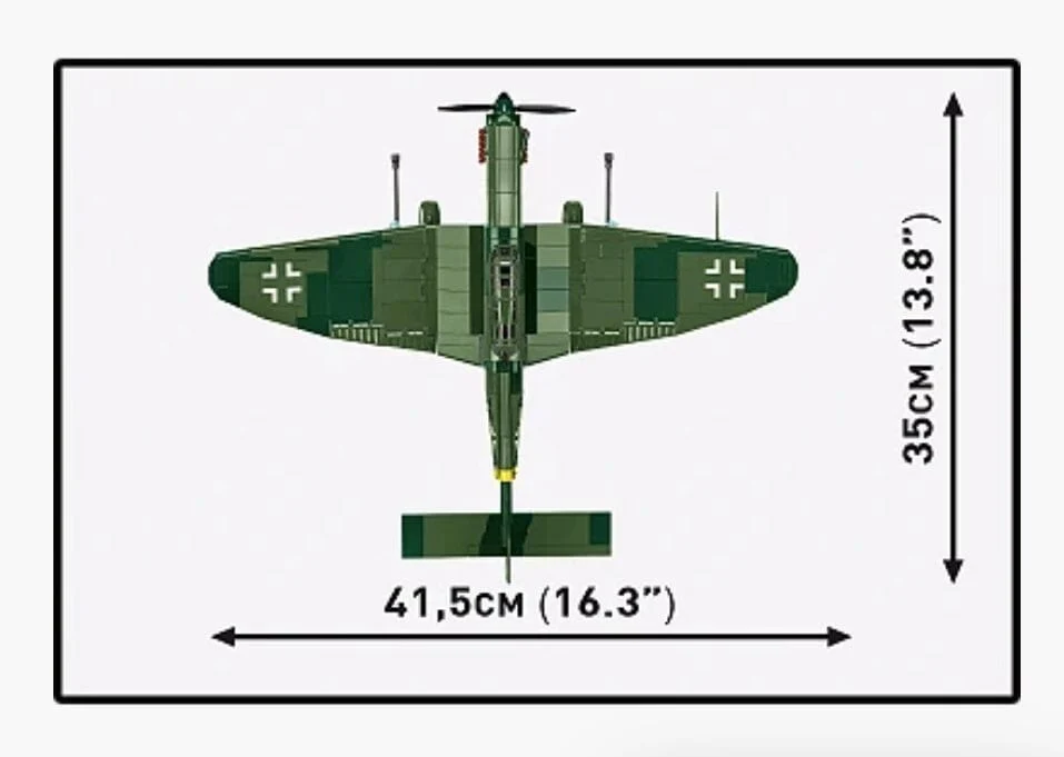 Junkers Ju 87G-2 Stuka brick plane model - COBI 5767 - 565 bricks - Image 6