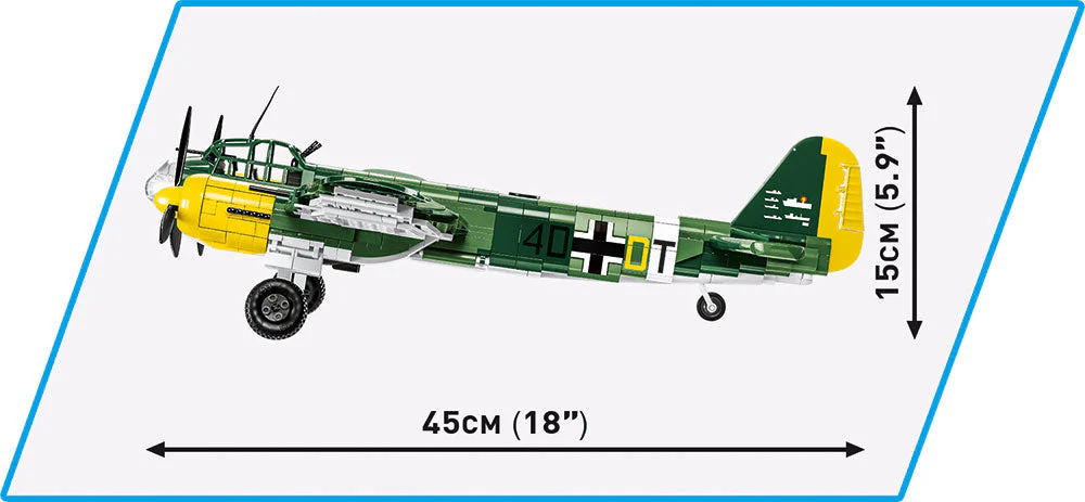 Junkers JU-88 plane brick model - COBI 5733 - 1160 bricks - Image 11