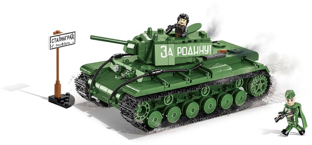 KV-1 brick tank model - COBI 2555 - 656 bricks