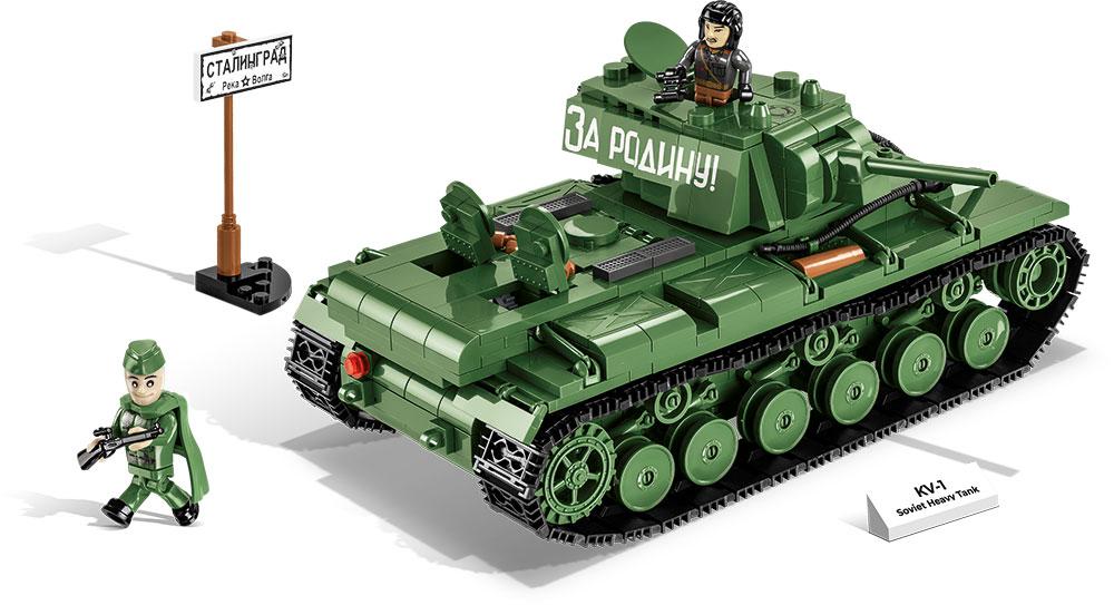 KV-1 brick tank model - COBI 2555 - 656 bricks - Image 2