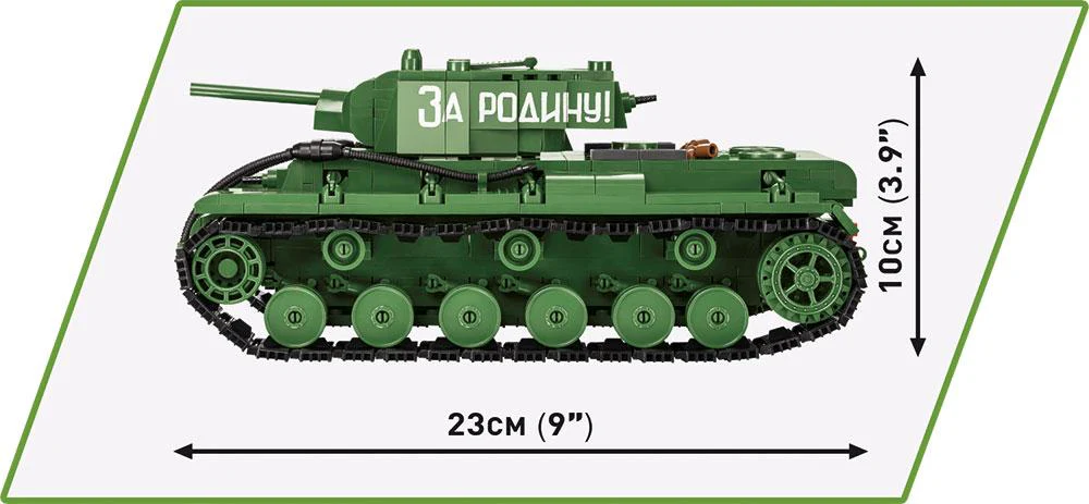 KV-1 brick tank model - COBI 2555 - 656 bricks - Image 5