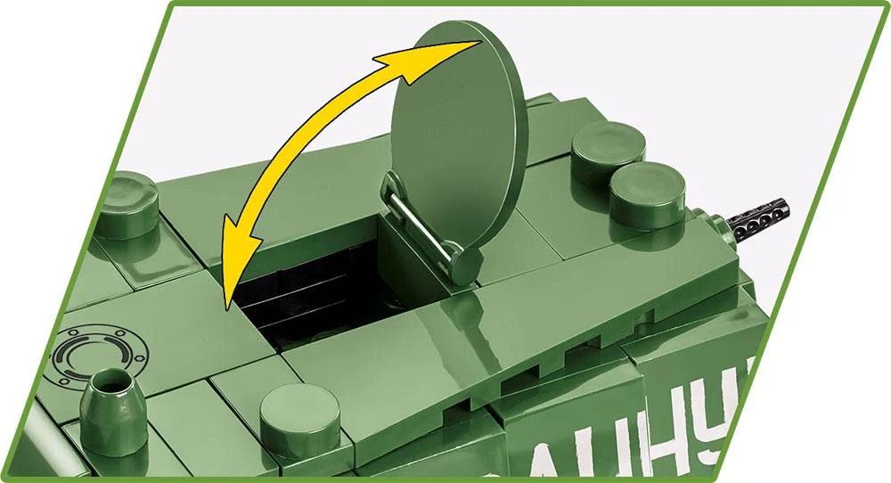KV-1 brick tank model - COBI 2555 - 656 bricks - Image 6
