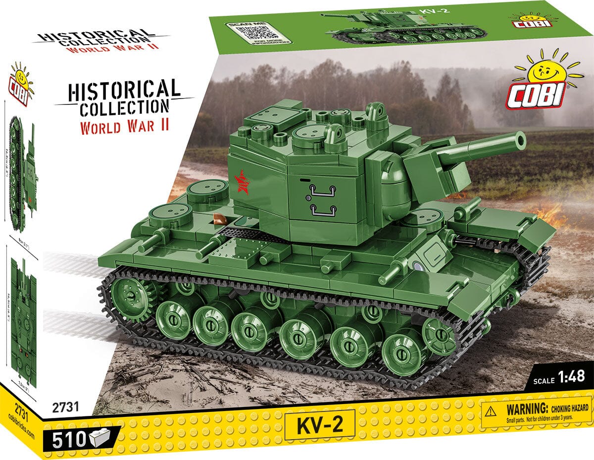 KV-2 Soviet brick tank model - COBI 2731 - 510 bricks - Image 5