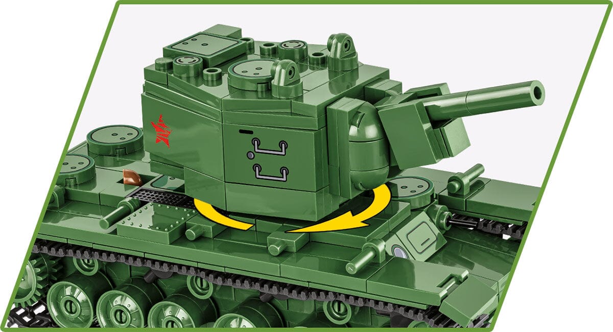 KV-2 Soviet brick tank model - COBI 2731 - 510 bricks - Image 8