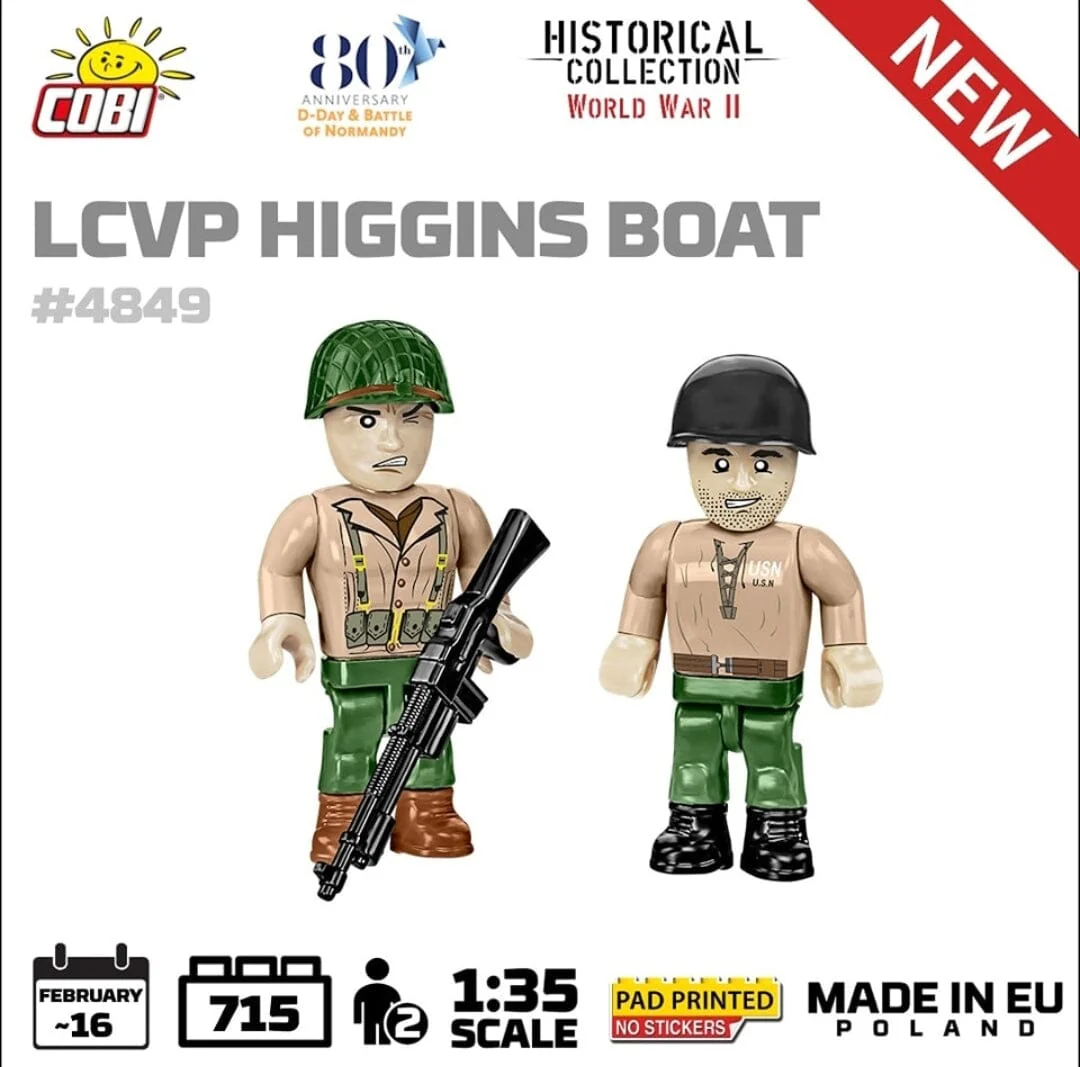 LCVP Higgins Boat brick model - COBI 4849 - 715 bricks - Image 5