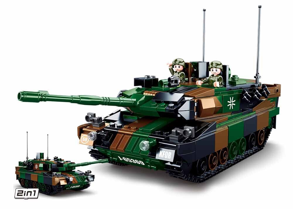 Leopard 2A5 brick tank model - Sluban M38-B0839 - 766 bricks