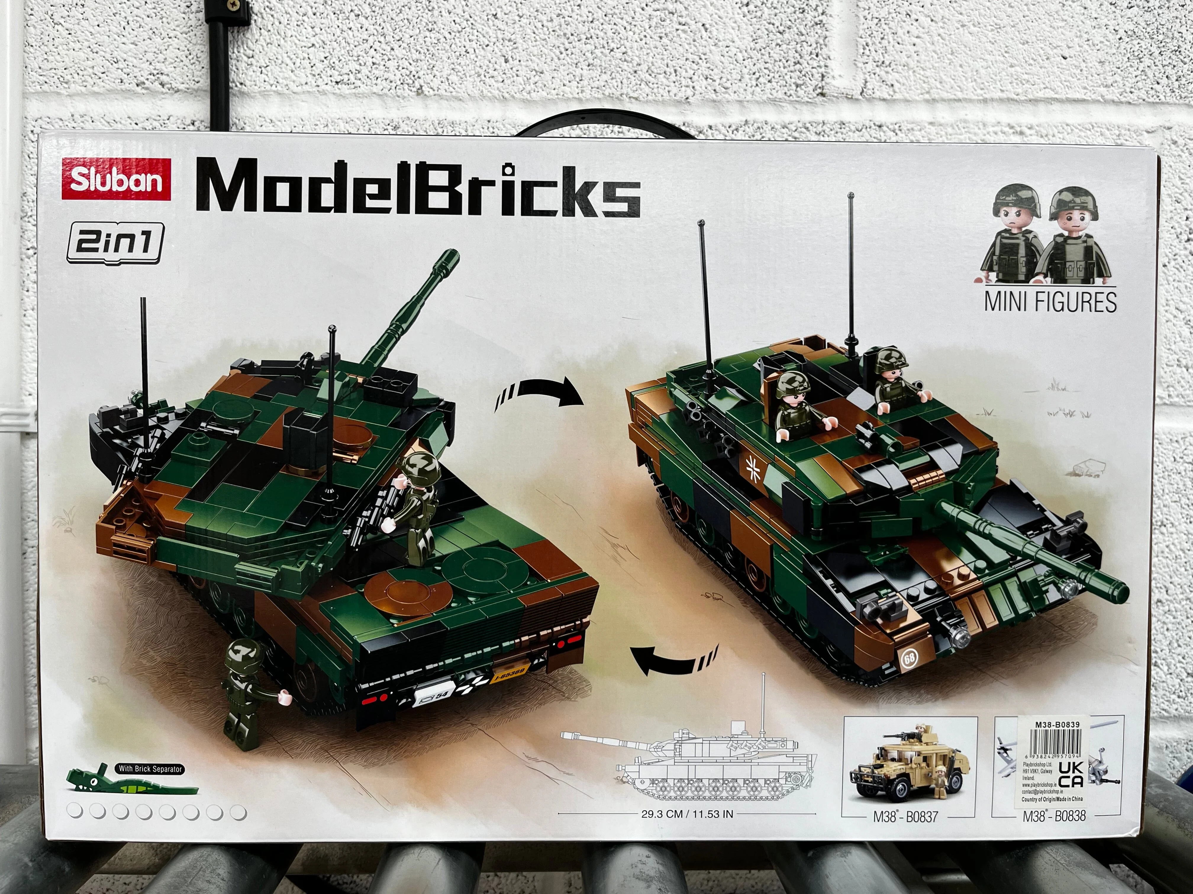 Leopard 2A5 brick tank model - Sluban M38-B0839 - 766 bricks - Image 6