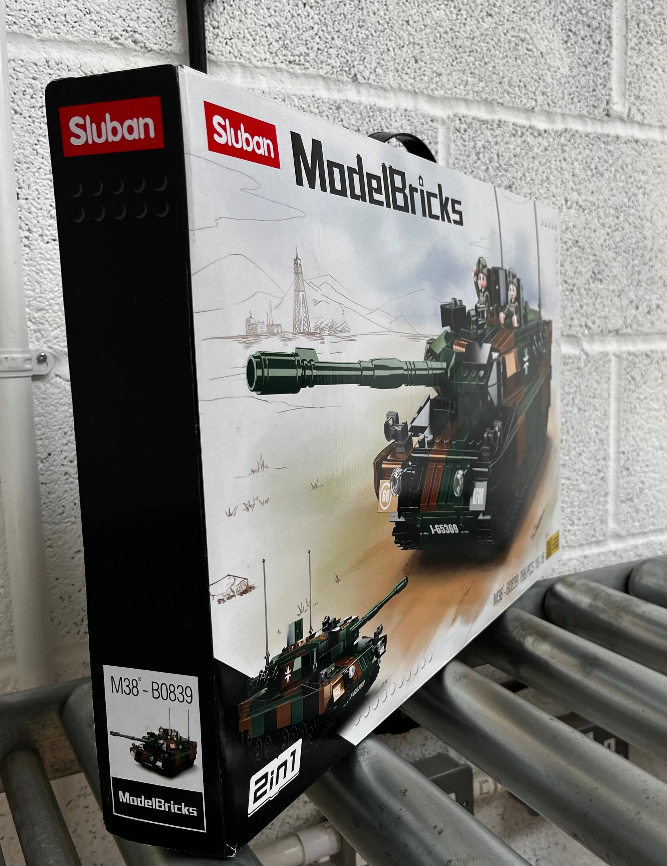 Leopard 2A5 brick tank model - Sluban M38-B0839 - 766 bricks - Image 7