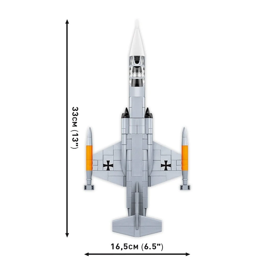 Lockheed F-104 Starfighter (Luftwaffe) brick plane model - COBI 5907 - 420 bricks - Image 5