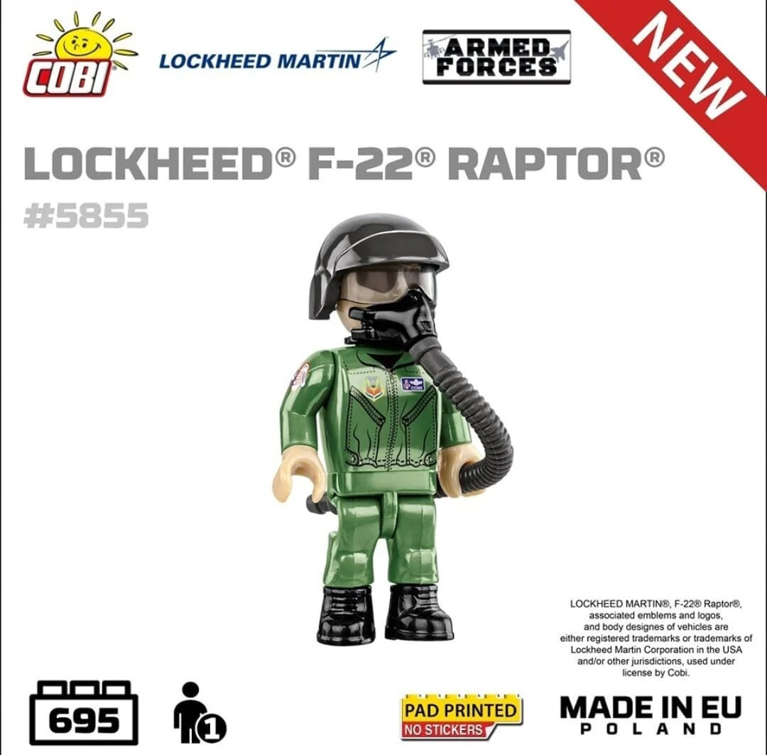 Lockheed F-22 Raptor brick plane model - COBI 5855 - 695 bricks - Image 5