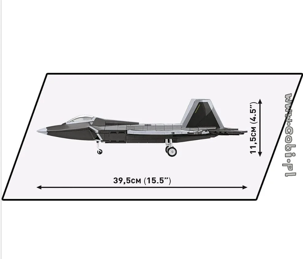 Lockheed F-22 Raptor brick plane model - COBI 5855 - 695 bricks - Image 8