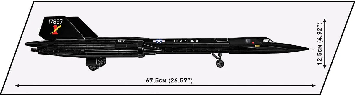 Lockheed SR-71 Blackbird brick aircraft model - COBI 5891 - 1330 bricks - Image 8