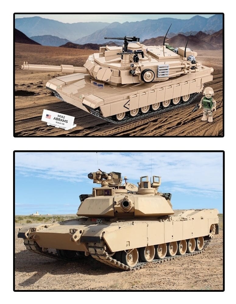 M1A2 Abrams brick tank model - COBI 2632 - 1013 bricks - Image 4