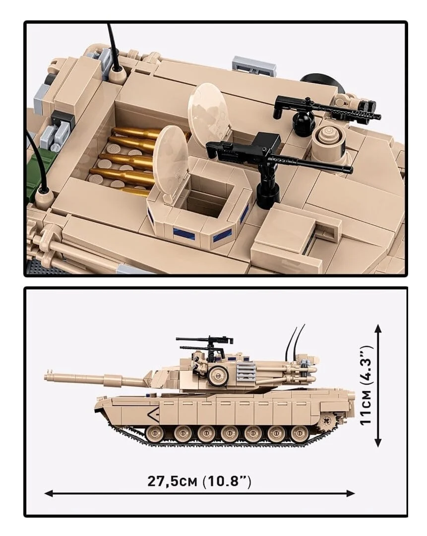 M1A2 Abrams brick tank model - COBI 2632 - 1013 bricks - Image 5