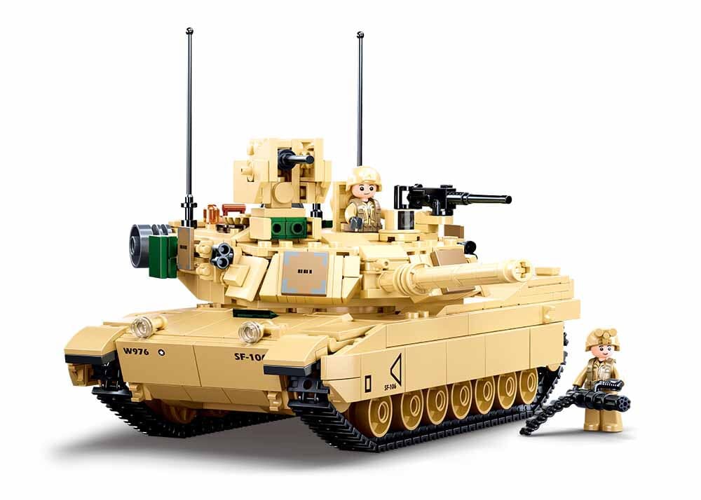 M1A2 SEP V2 Abrams brick tank model - Sluban M38-B0892 - 781 bricks