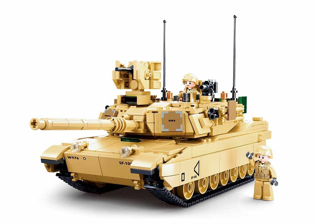 M1A2 SEP V2 Abrams brick tank model - Sluban M38-B0892 - 781 bricks - Image 2